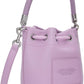 Purple 'The Leather Bucket' Bag