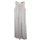 Weekend Max Mara Striped Sleeveless Maxi Dress in Light Blue Cotton