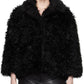 Black 'The Shaggy Lady' Faux-Fur Jacket