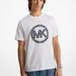 Logo Charm Jacquard Cotton T-Shirt