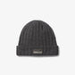 Ribbed Wool Beanie Hat