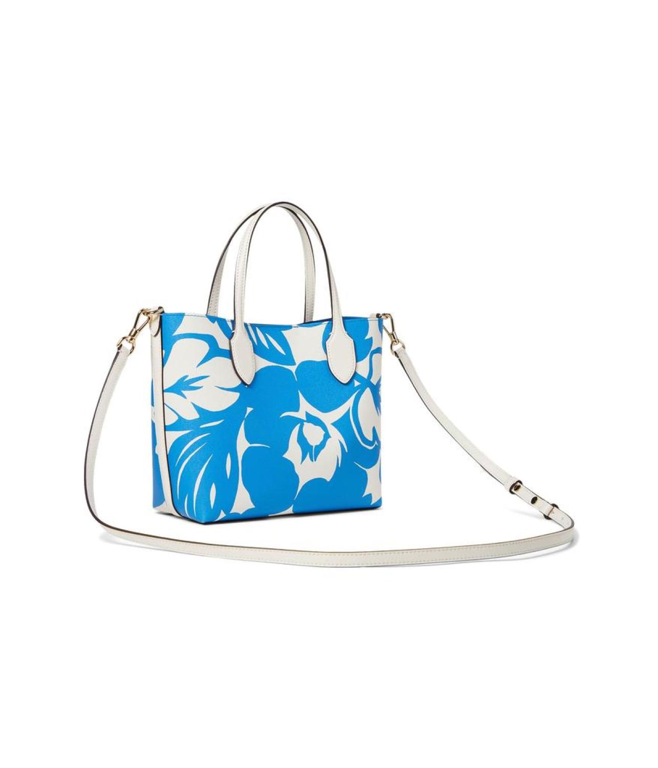 Bleecker Tropical Foliage Printed PVC Medium Crossbody Tote