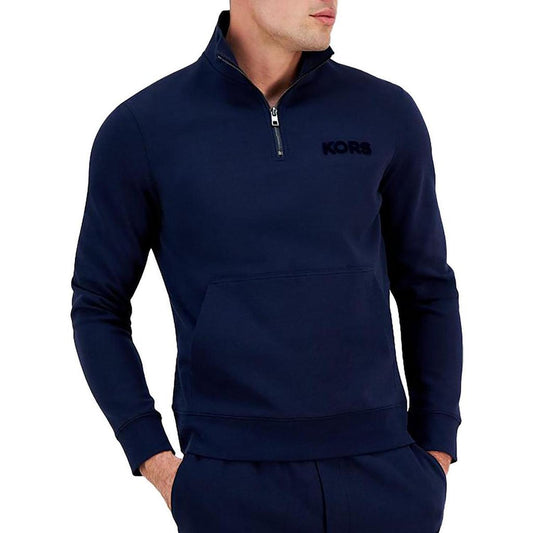 Mens Logo Cotton Stretch Pullover Sweater