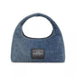 Crystal-Embellished Denim Tote Bag