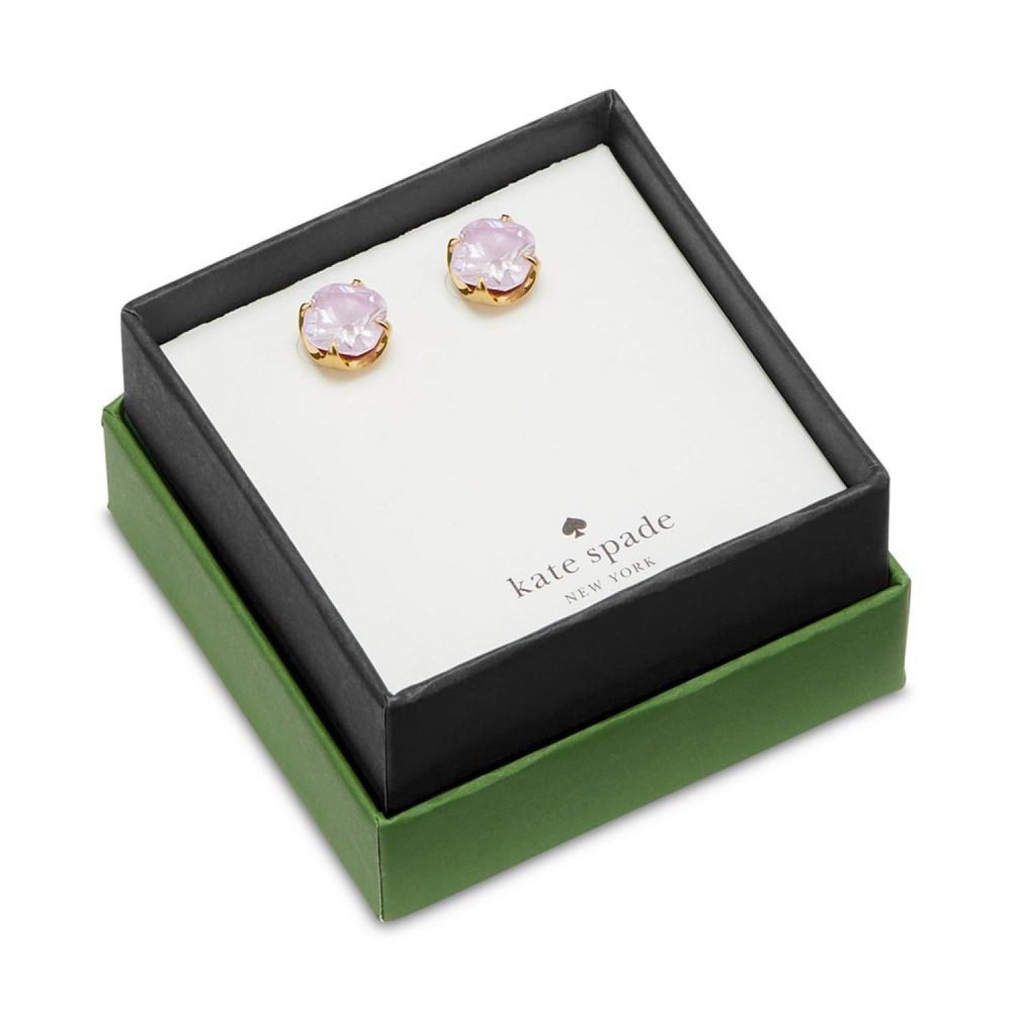 Gold-Tone Cubic Zirconia Flower Stud Earrings