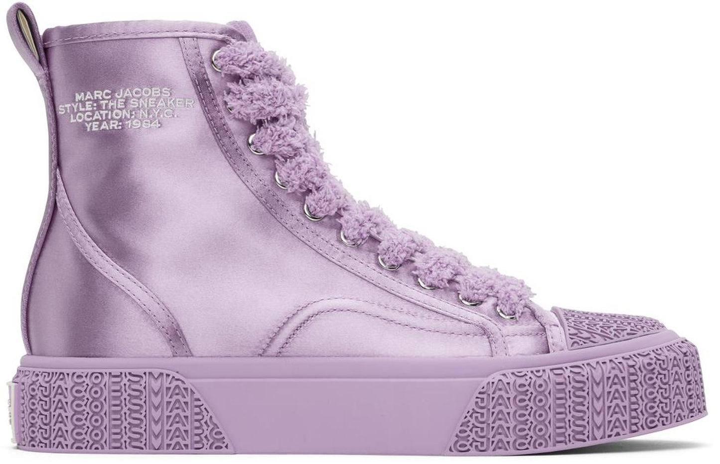 Purple 'The High Top Satin' Sneakers