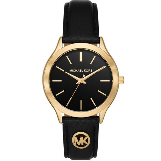 Michael Kors Women's Slim Runway Black Dial Watch