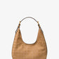 Nolita Small Studded Pebbled Nubuck Hobo Shoulder Bag