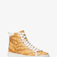 Edie Animal Print Logo High-Top Sneaker