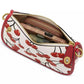 Swinger Cherry Print Leather Shoulder Bag