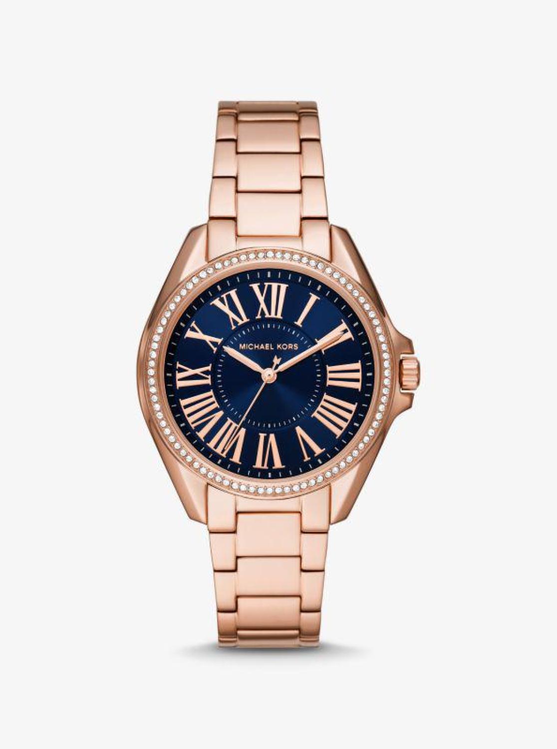 Kaycie Pavé Rose Gold-Tone Watch