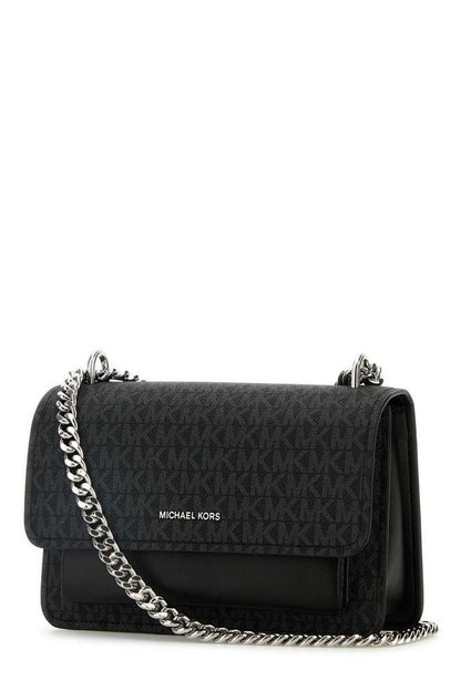 Michael Kors Monogram Printed Chain-Linked Shoulder Bag