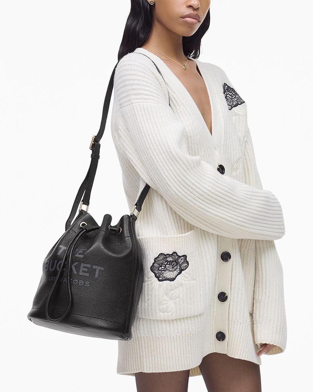 The Leather Shoulder Bucket Bag