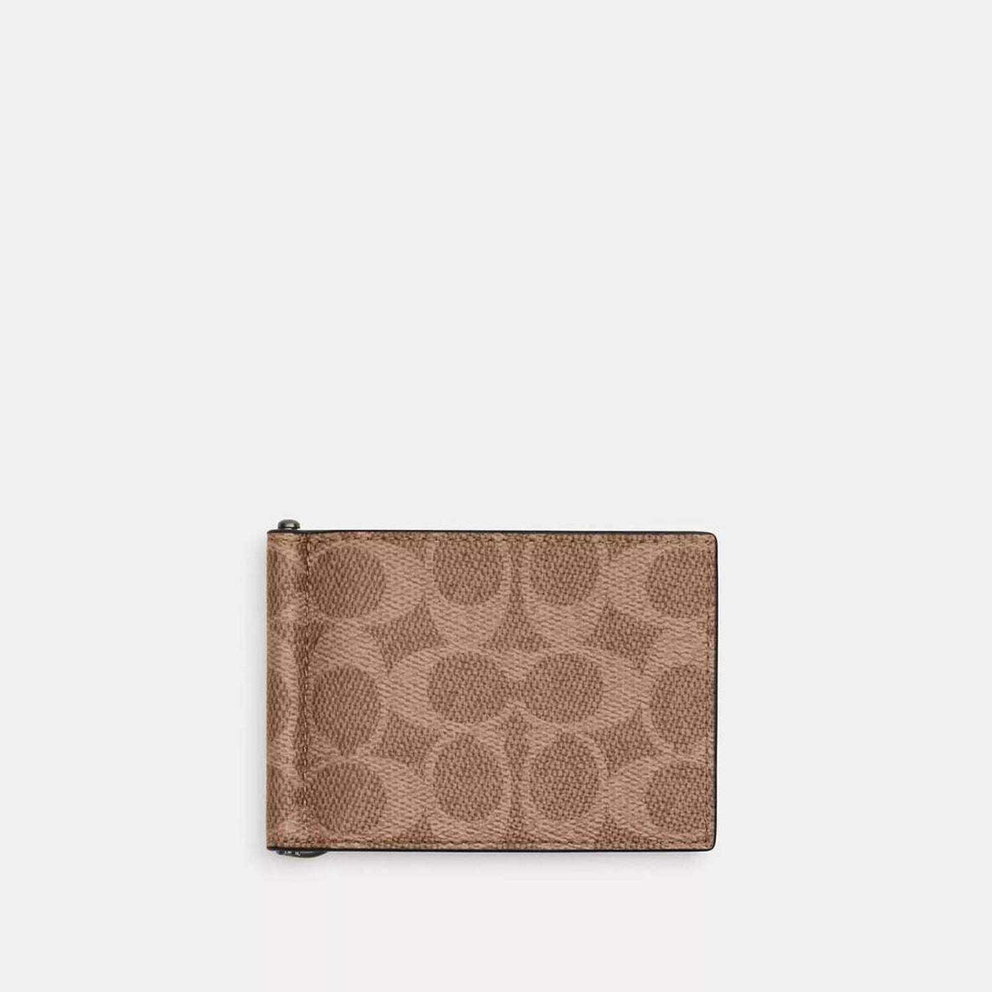 Coach Outlet Slim Money Clip Billfold Wallet In Signature Canvas