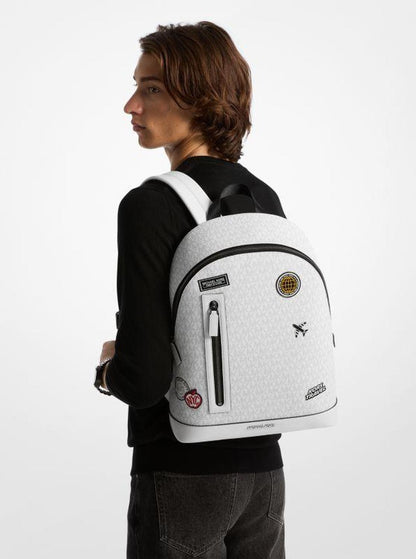 Cooper Slim Embellished Signature Logo Commuter Backpack