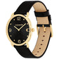 Unisex Elliot Black Leather Strap Watch, 36mm