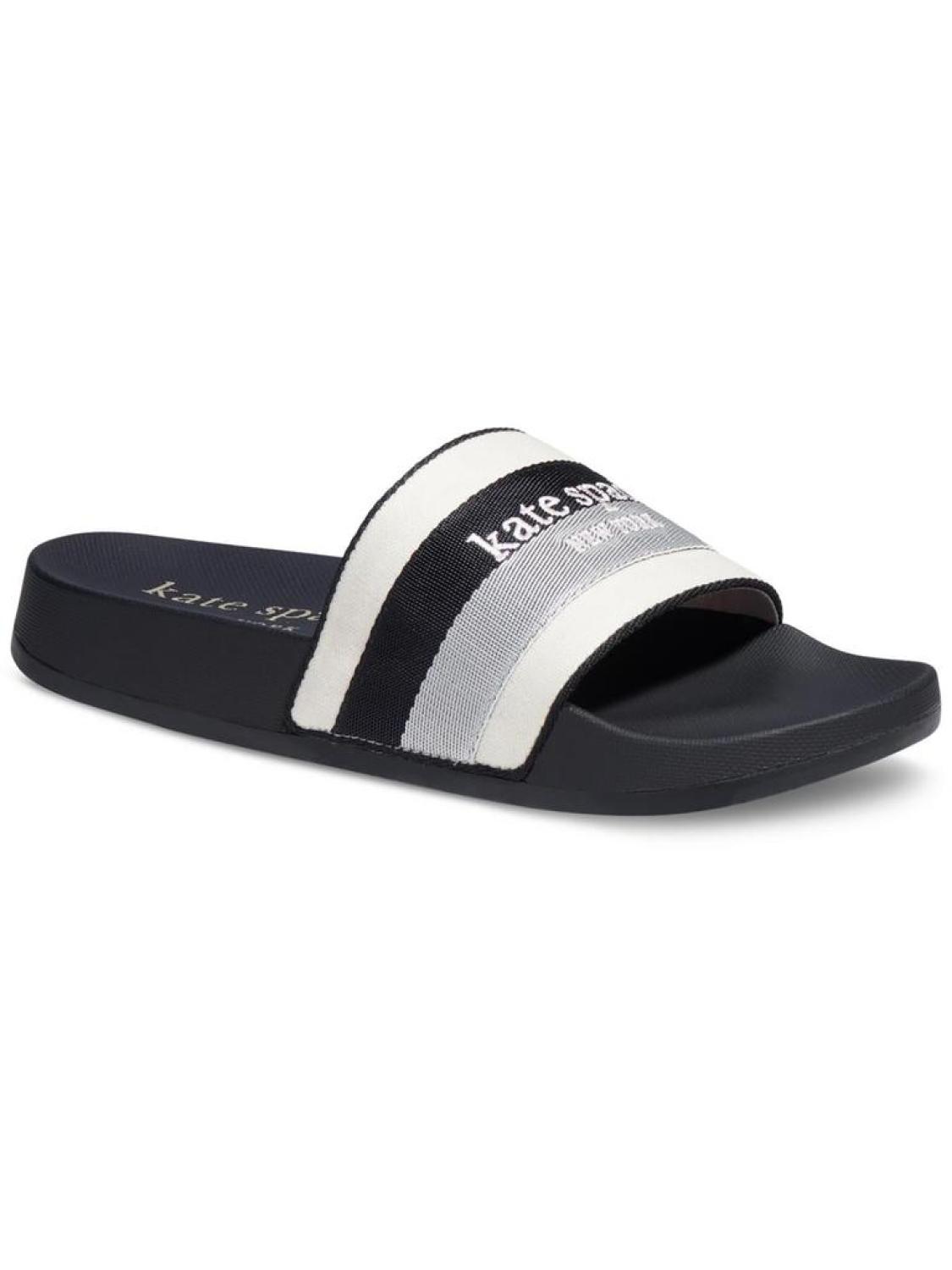 Buttercup Womens Colorblock Man Made Slide Sandals