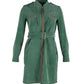 Marc Jacobs Belted Zipped Dress in Green Polyester