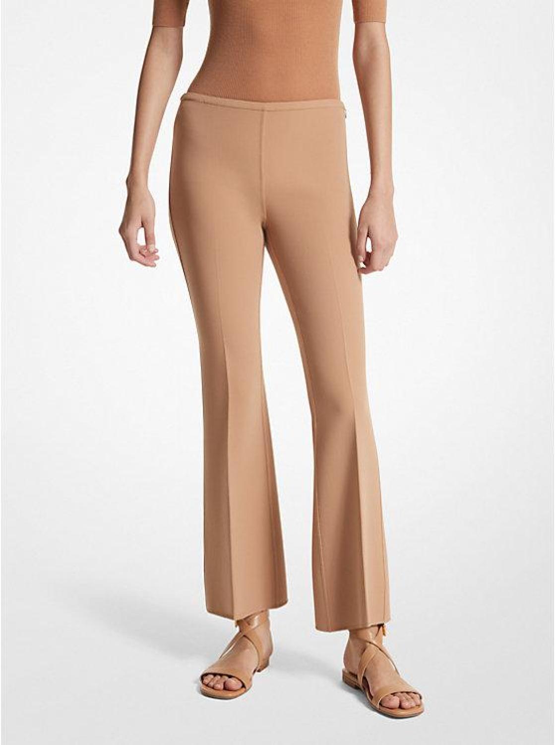 Double Face Stretch Wool Cropped Pants