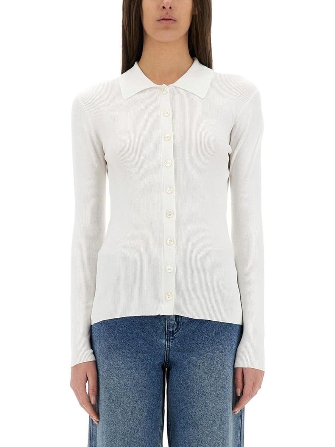 Michael Michael Kors Ribbed Button-Up Cardigan