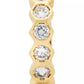 Gold-Tone Small Stone Huggie Hoop Earrings, 0.59"