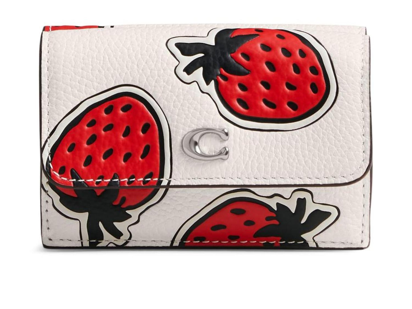 Essential Mini Trifold Wallet with Strawberry Print