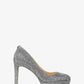 Chantal Embellished Glitter Chain-Mesh Platform Pump