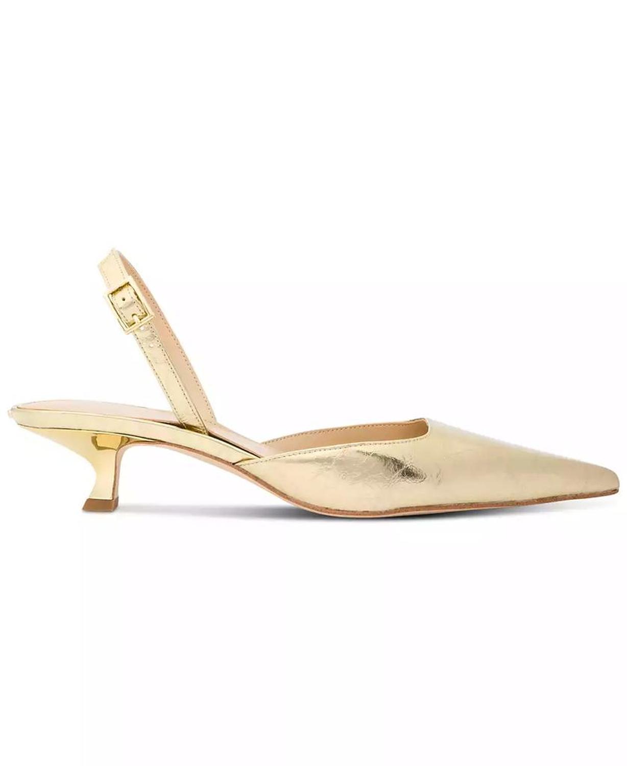 Women's Luna Slingback Kitten-Heel Pumps