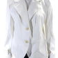 Max Mara Womens Two Button Collared Long Sleeved Blazer Jacket White