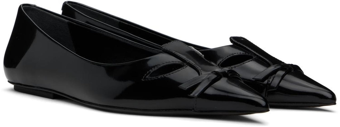 Black 'The Kat' Ballerina Flats