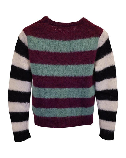 Max Mara Striped Sweater in Multicolor Mohair