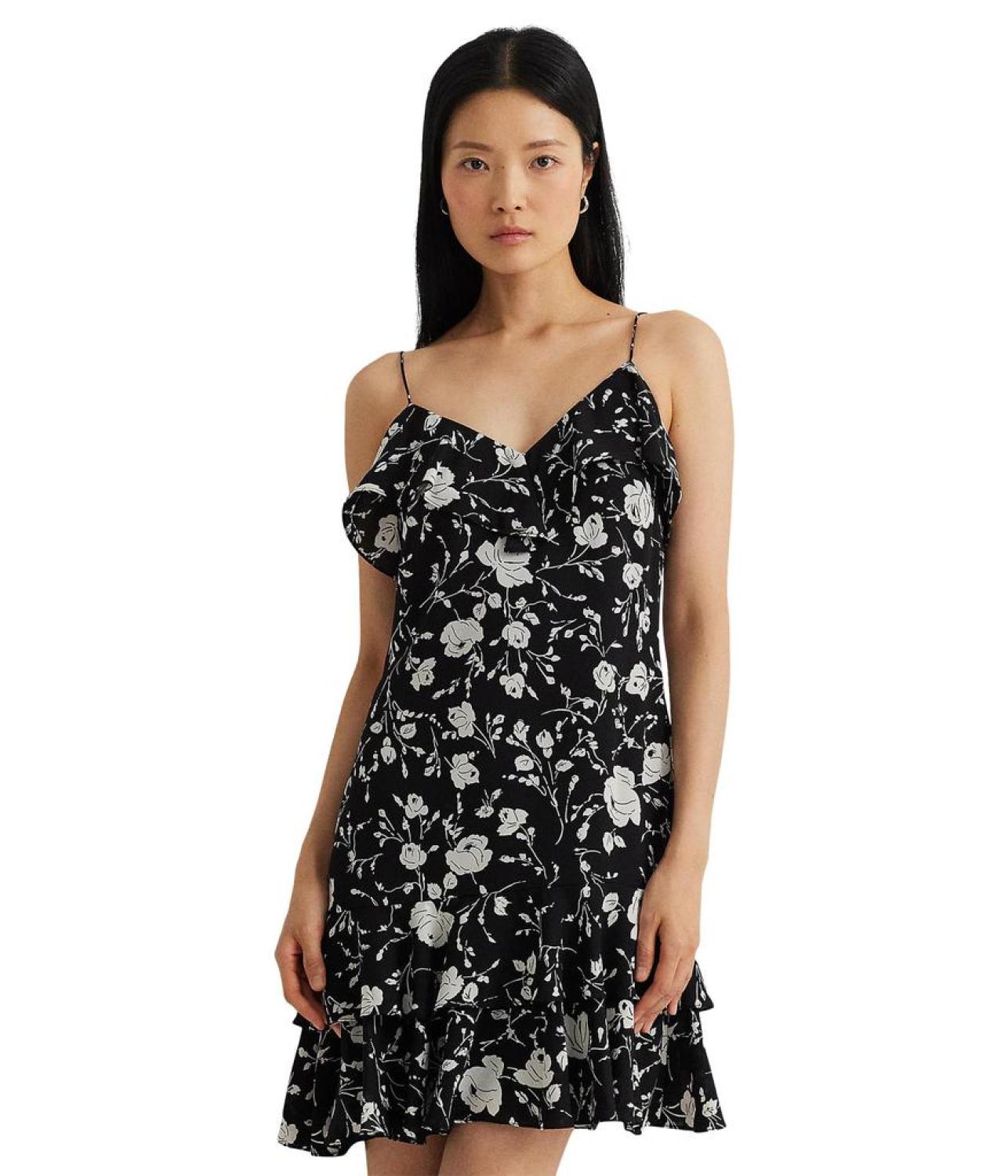 Floral Georgette Sleeveless Dress