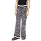 Petite Zebra-Print Border-Hem Wide-Leg Pants