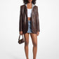 Burnished Leather Blazer