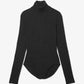 Stretch Cashmere Turtleneck Bodysuit