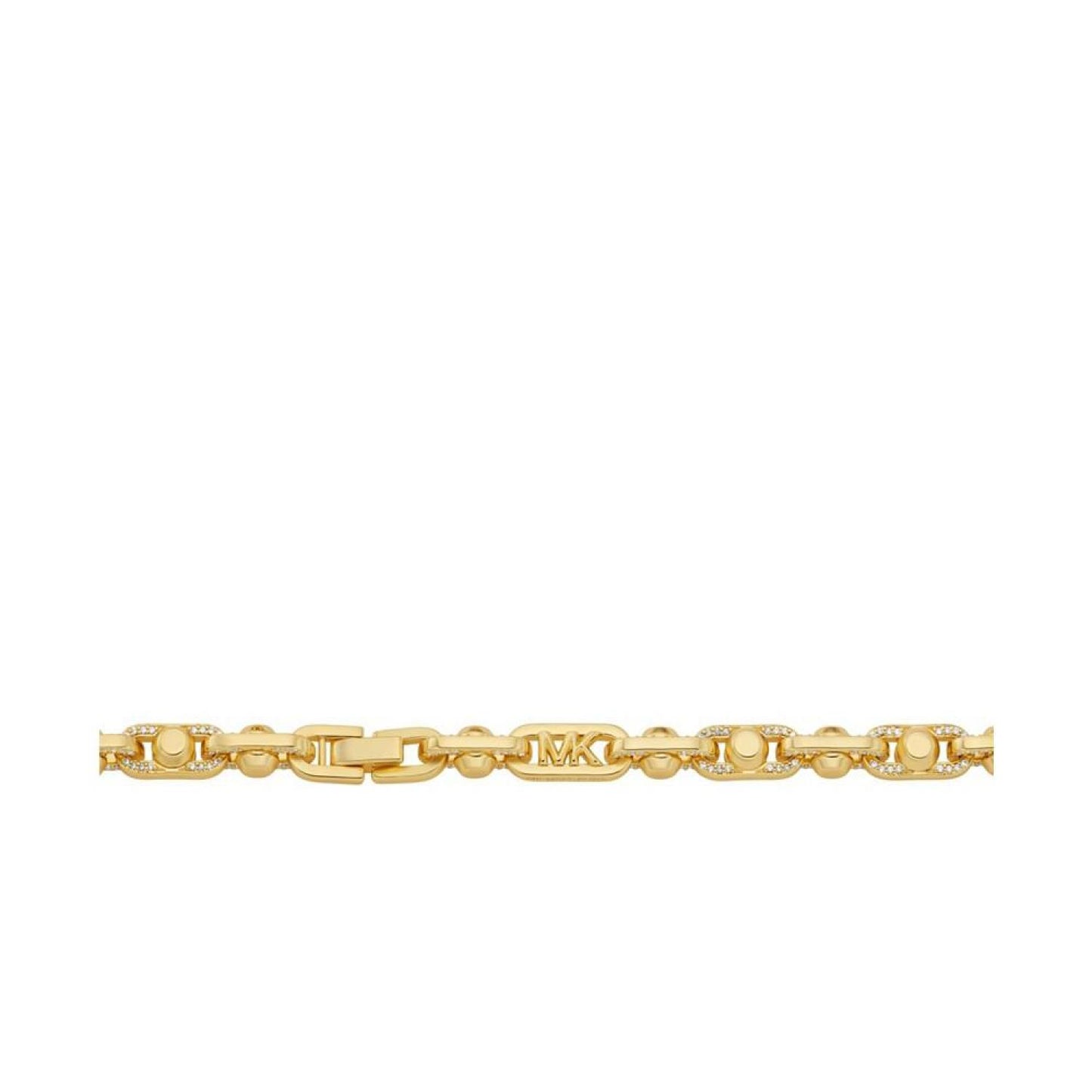 Brass Pavé Astor Link Chain Necklace