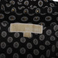 Michael Kors Studded Medallion Crushed Crepe Pajama Shirt in Black Polyester