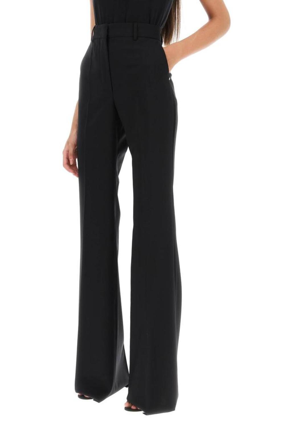 Sportmax 'hangar' Flared Pants In Light Wool