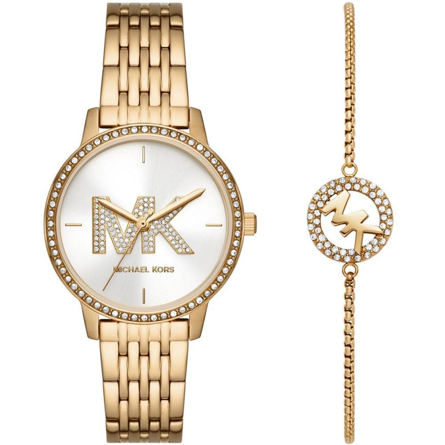 Women's Melissa Three-Hand Gold-Tone Stainless Steel Watch Set 35mm