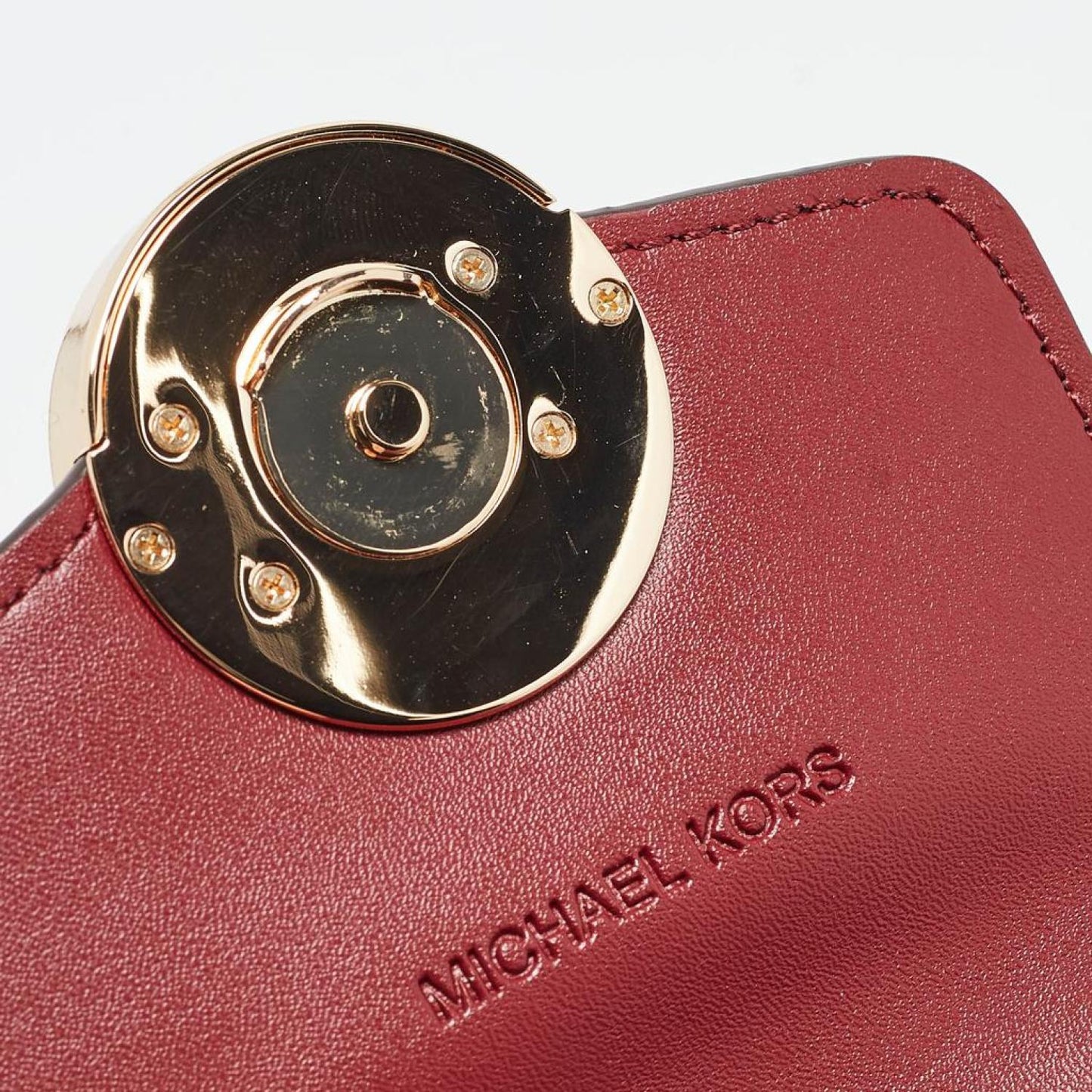 Michael Kors  Leather Carmen Smartphone Crossbody Bag