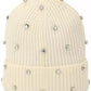 Women's Embellished Ribbed Beanie