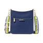 Hudson Colorblocked Pebbled Leather Small Messenger Crossbody