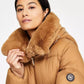 Women's Faux-Fur-Collar Hooded Puffer Coat, Created for Macy's