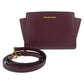 Leather Shoulder Bag Wine Red