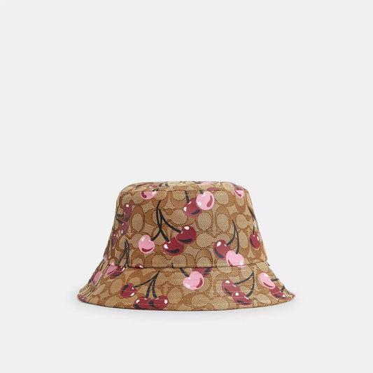 Signature Cherry Swirl Print Bucket Hat