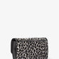 Tribeca Large Leopard Print Calf Hair Convertible Crossbody Bag