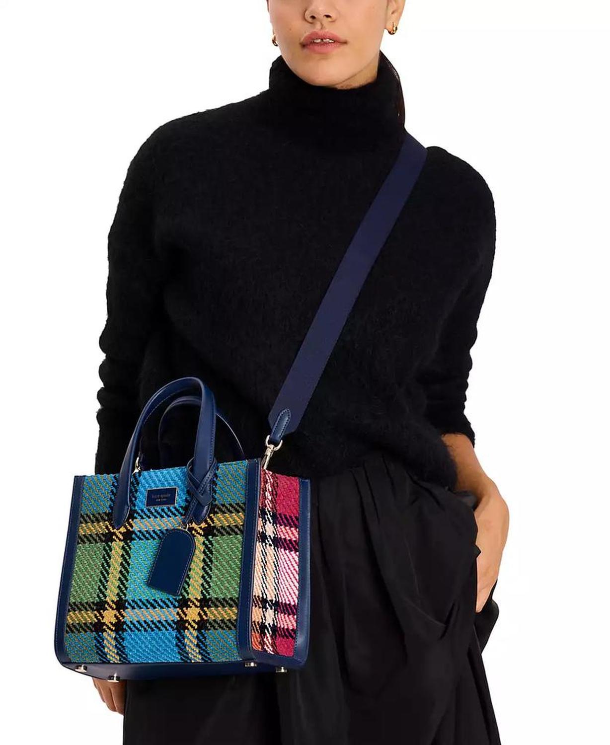 Manhattan Grand Plaid Tweed Medium Tote