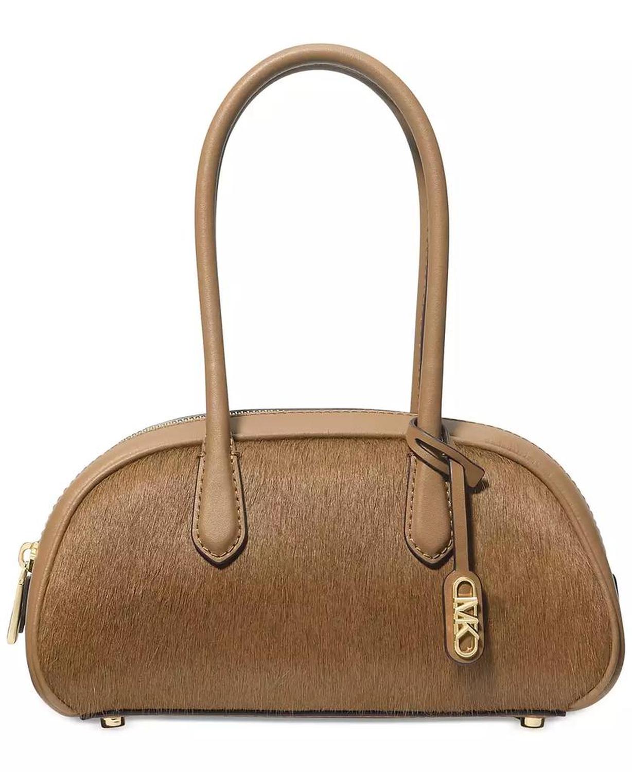 Lulu Small Handle Calf Hair Satchel Bag