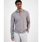 Men's Premium Textured Long Sleeve Henley Hoodie