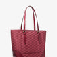 Aria Large Signature Logo Jacquard Tote Bag